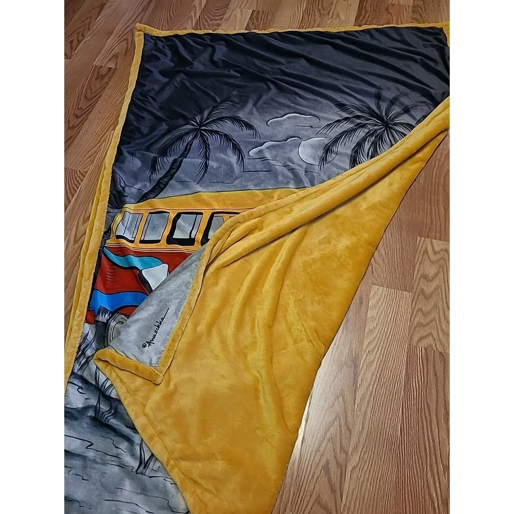Anna By Anuschka Happy Camper Large Throw‎ Blanket